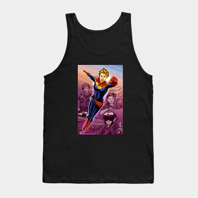 Power Women Take Flight Tank Top by PatrickScullin